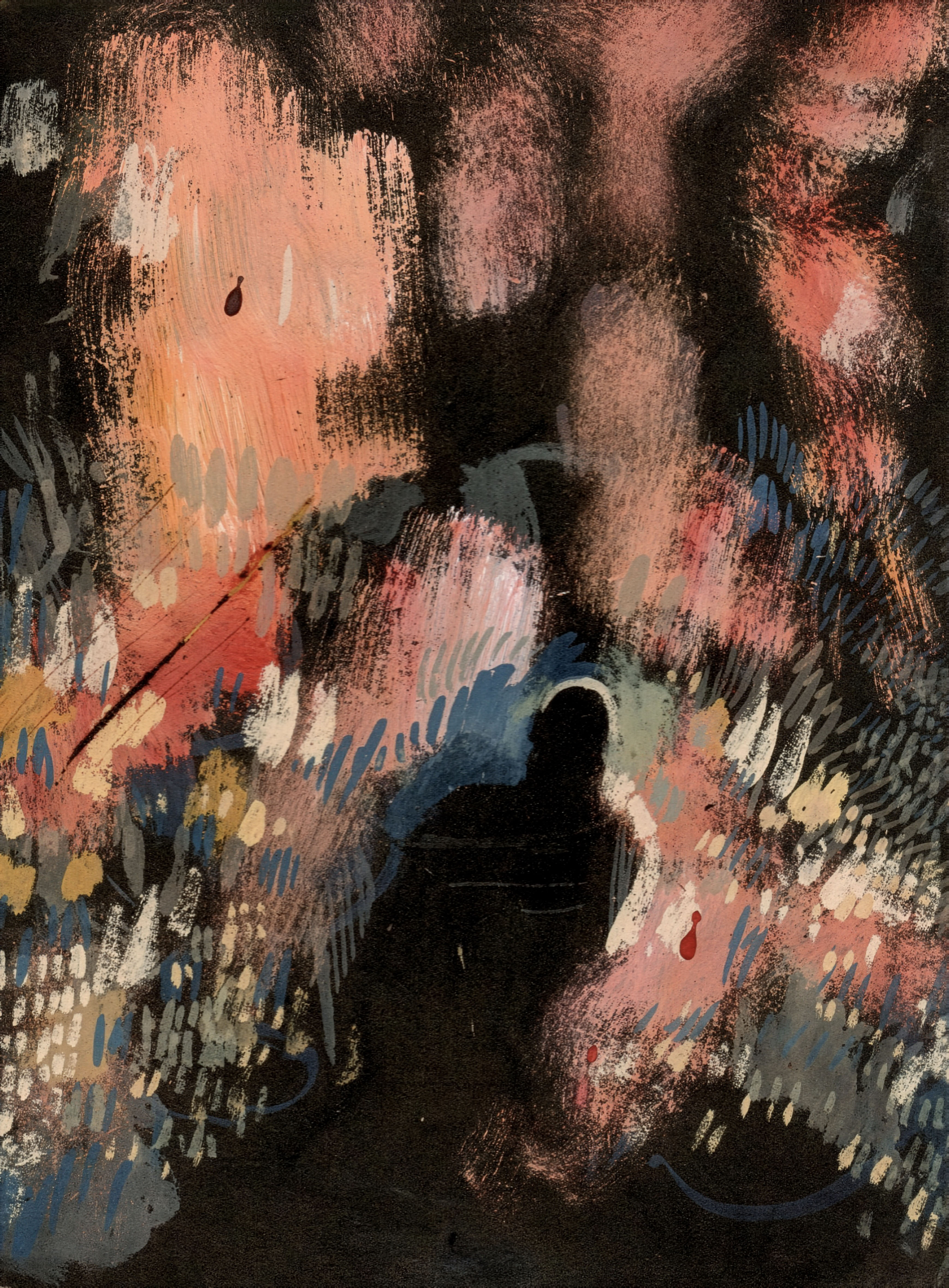 Stranger in City Rain — detail view